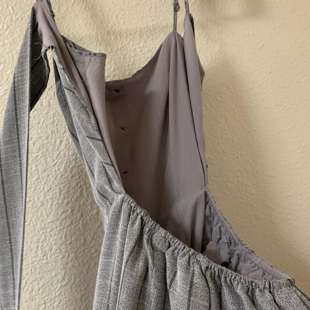 Large Mind Code Back Tie Bow Jumpsuit - image 4